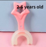 Силиконовая детская зубная щетка u-образная