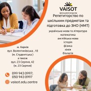 Репетитори з шкільних предметів, підготовка до НМТ